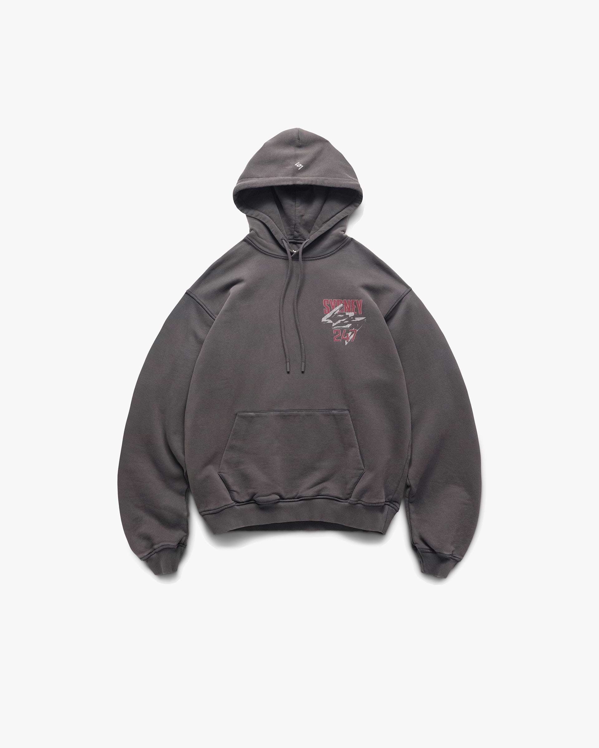 247 Sydney Hoodie - Washed Grey