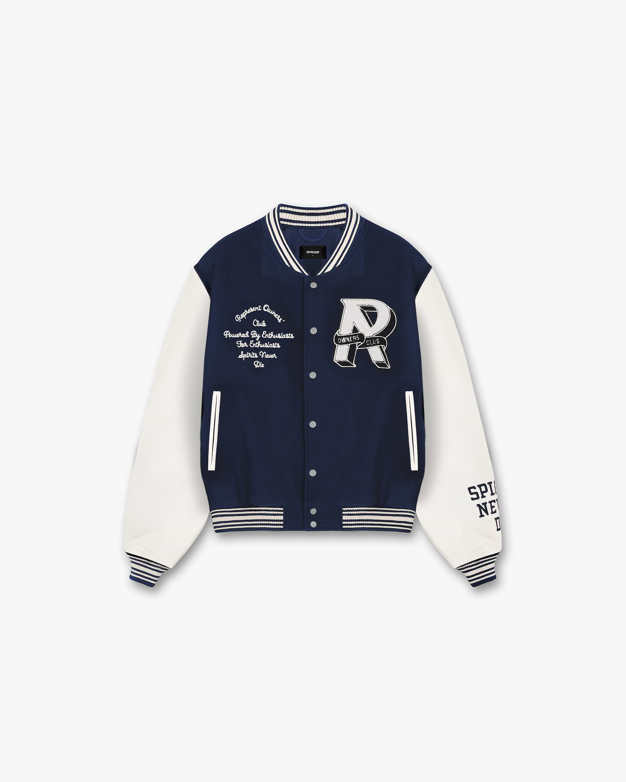 Represent Owners Club Varsity Jacket - Midnight Navy
