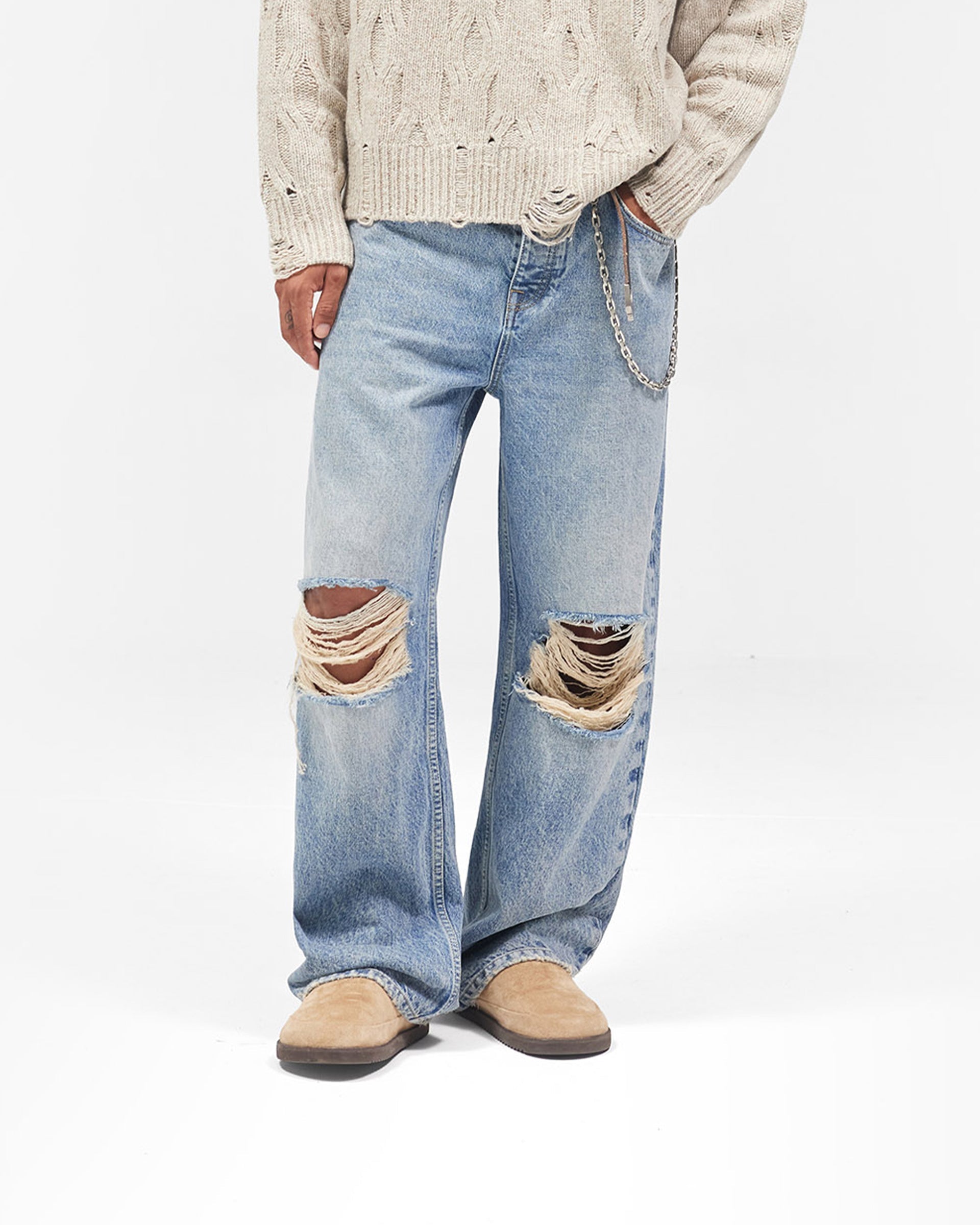R3 Baggy Jean - Moss Blue