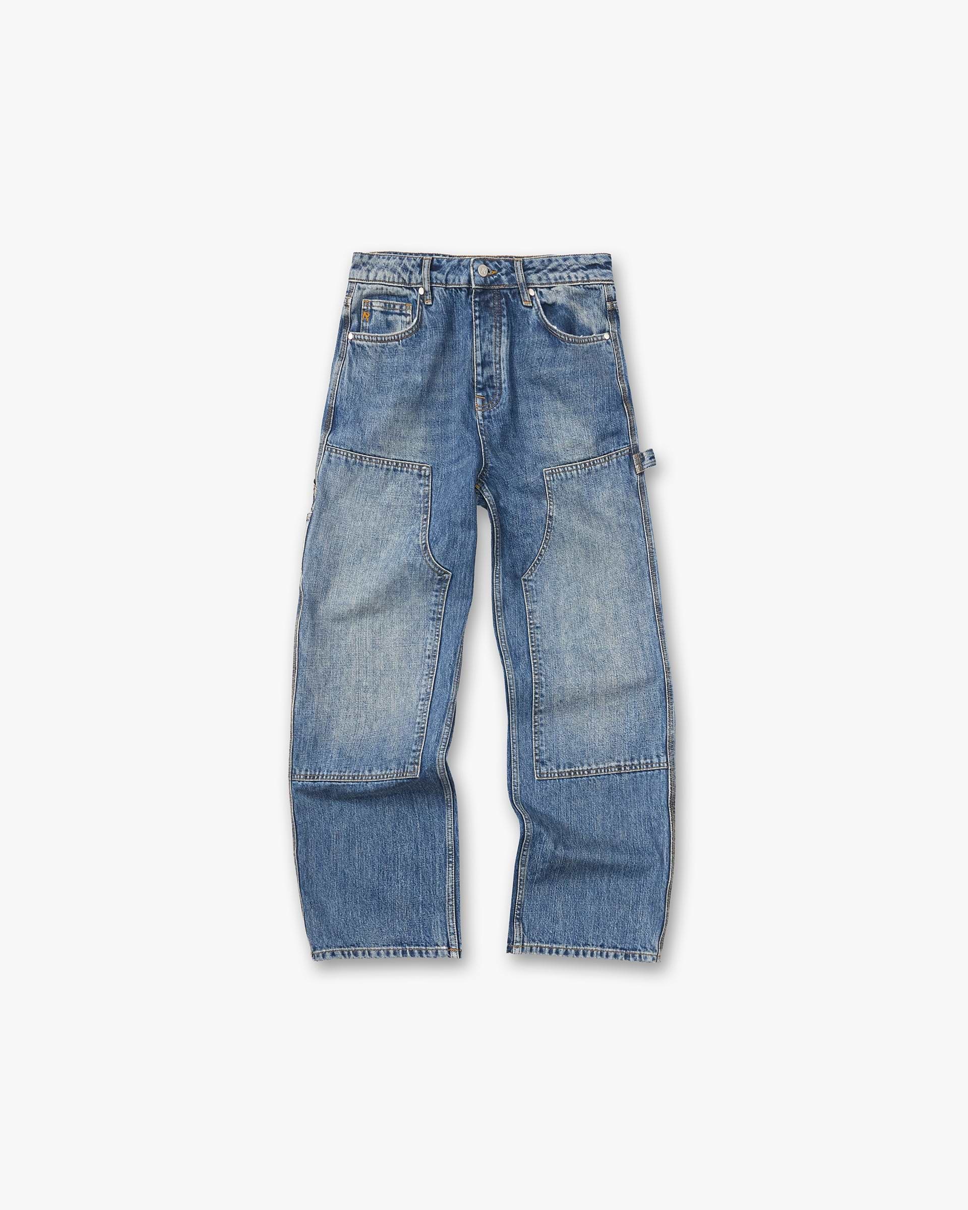 R2 Carpenter Panel Denim - Rinse Blue
