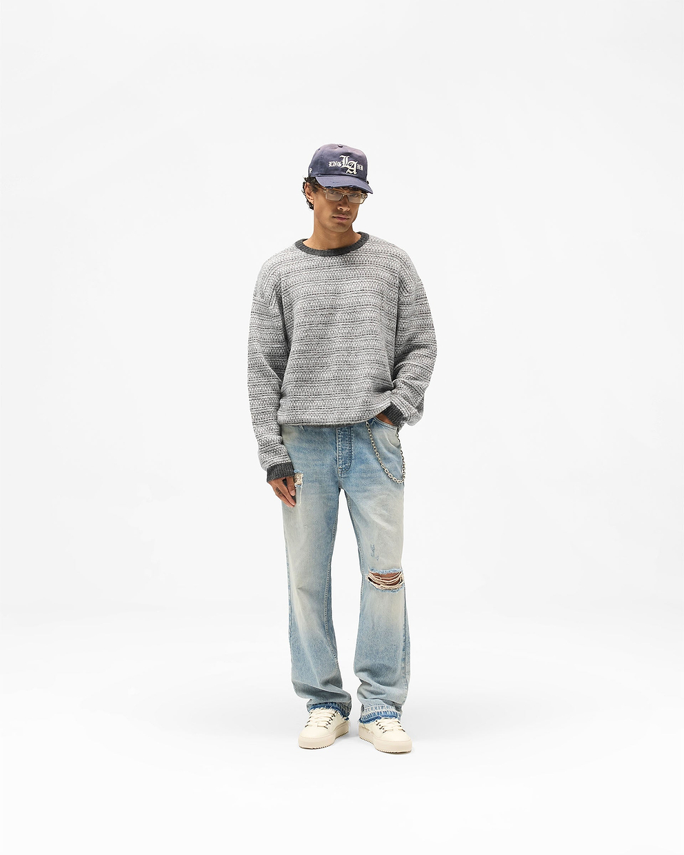 Sunfire Sweater Dark Grey | Mens Knitwear FW26 | REPRESENT