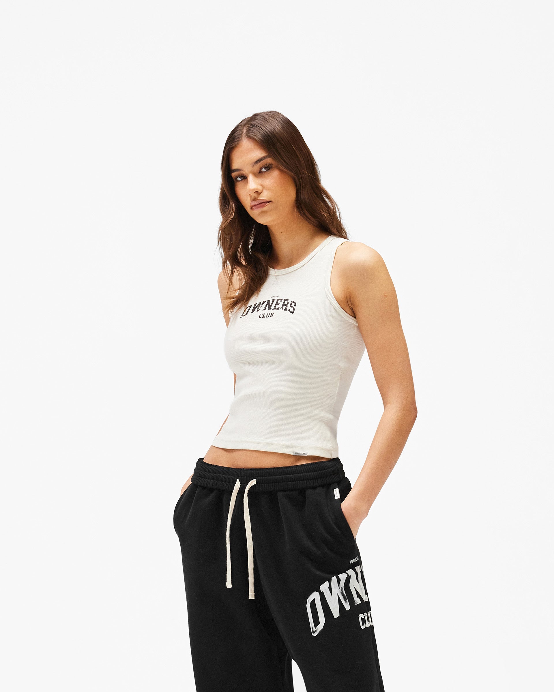 Represent Owners Club Rib Vest - Chalk