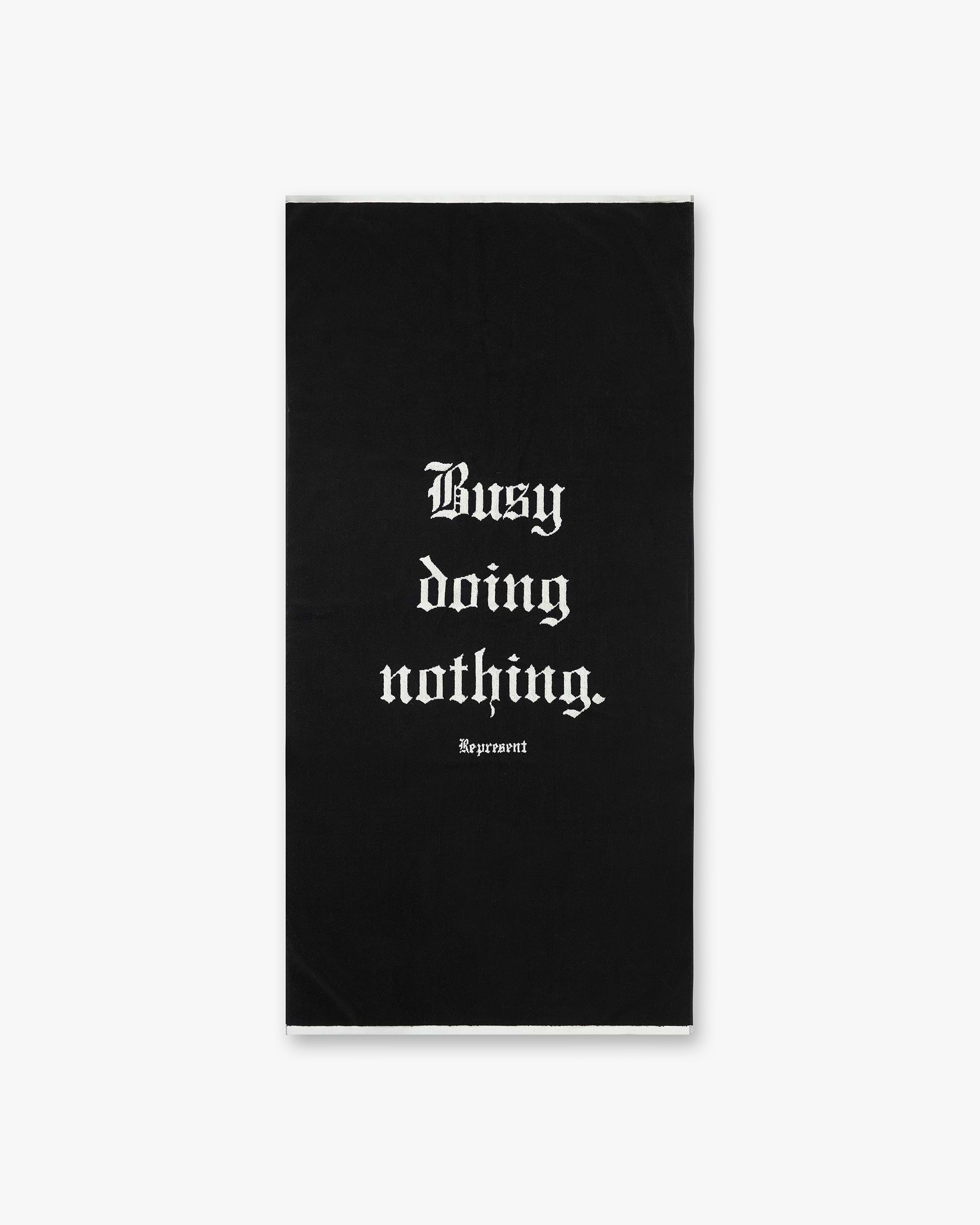 Busy_Doing_Nothing_Beach_Towel_-_Jet_Black_01.jpg