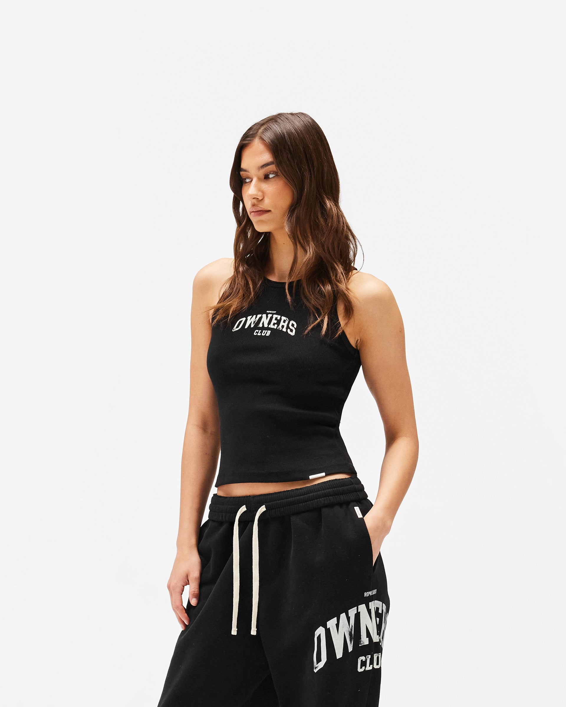 Represent Owners Club Rib Vest - Jet Black