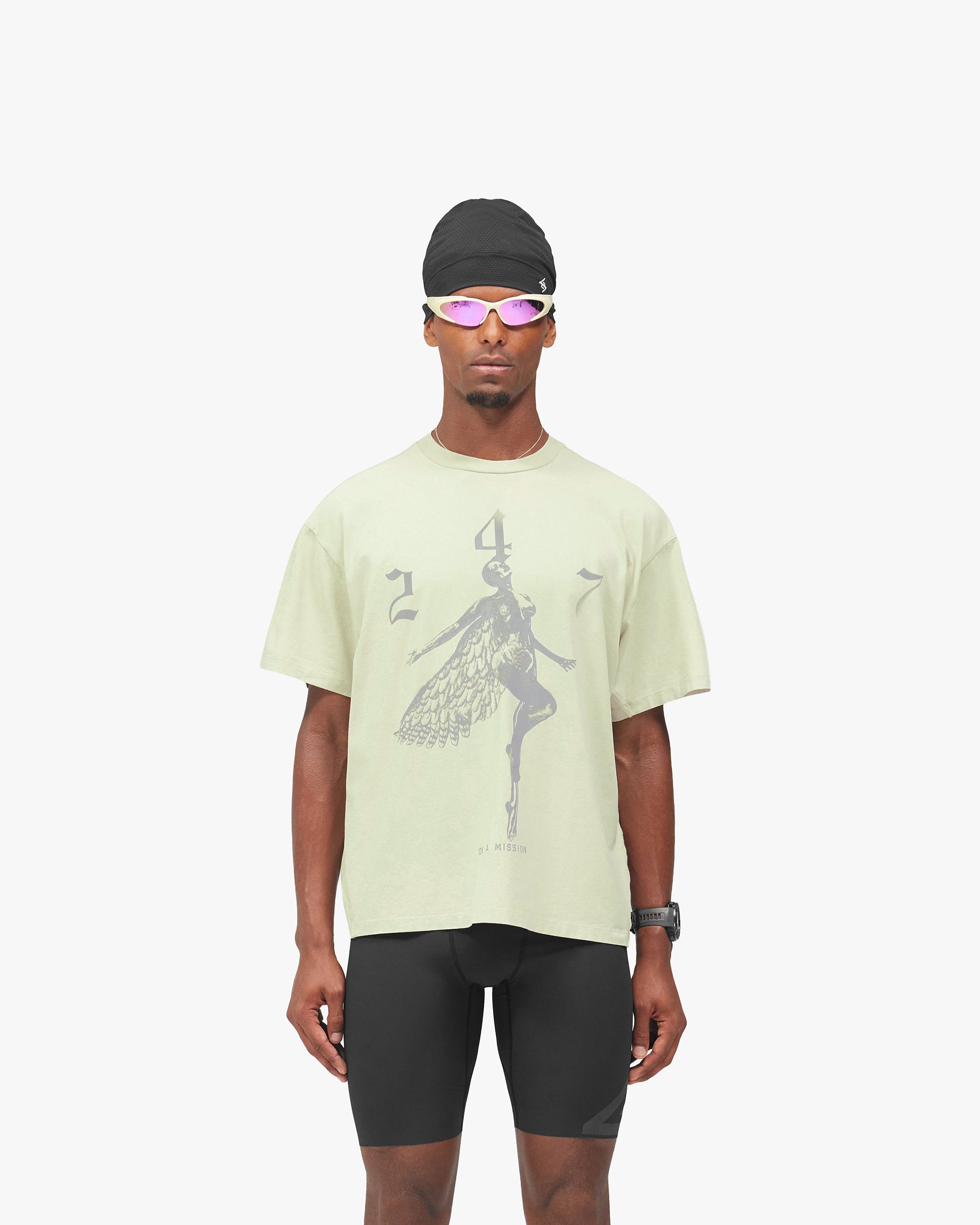 247 Fallen Angel Graphic T-Shirt - Fern