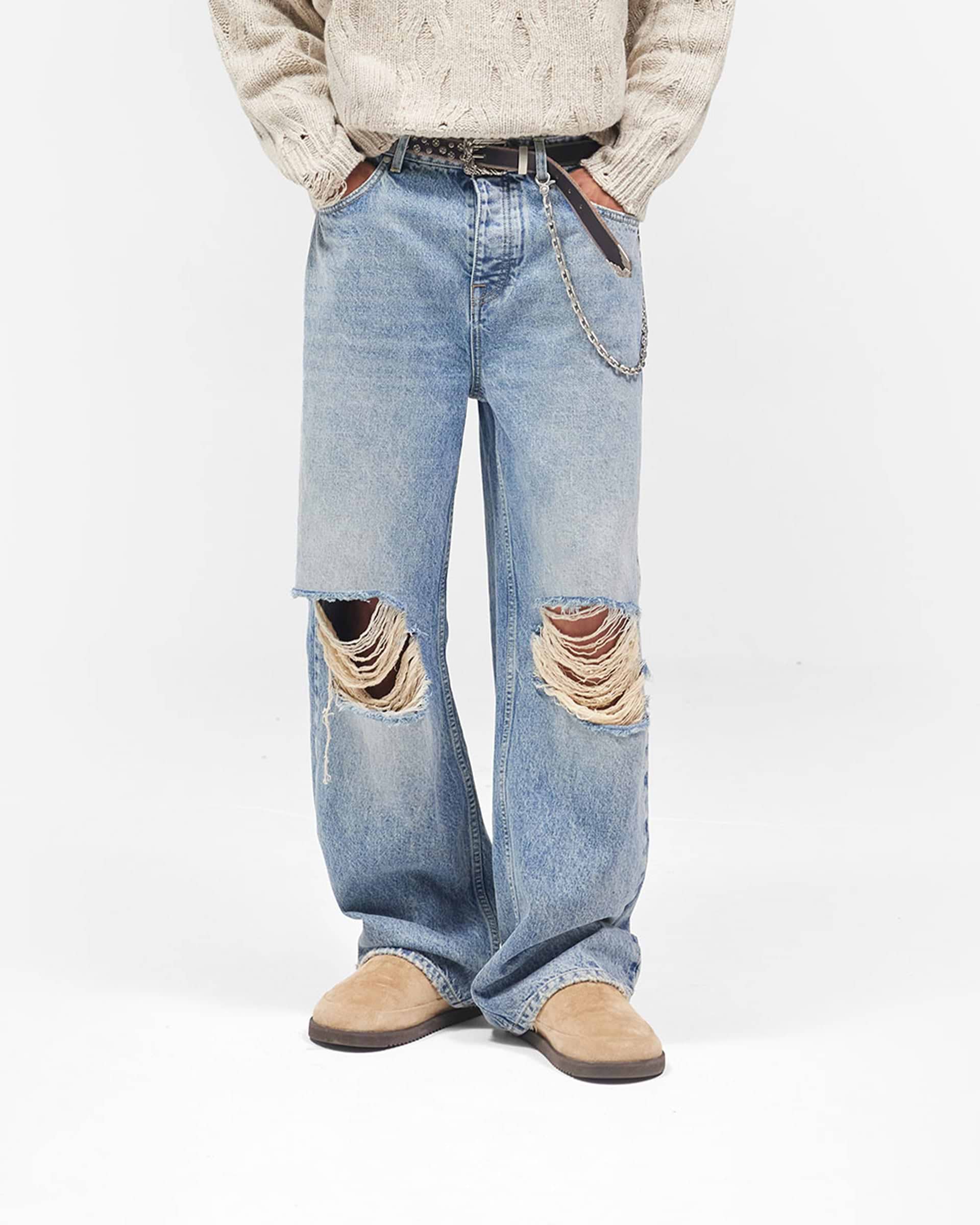 R3 Baggy Jean - Moss Blue