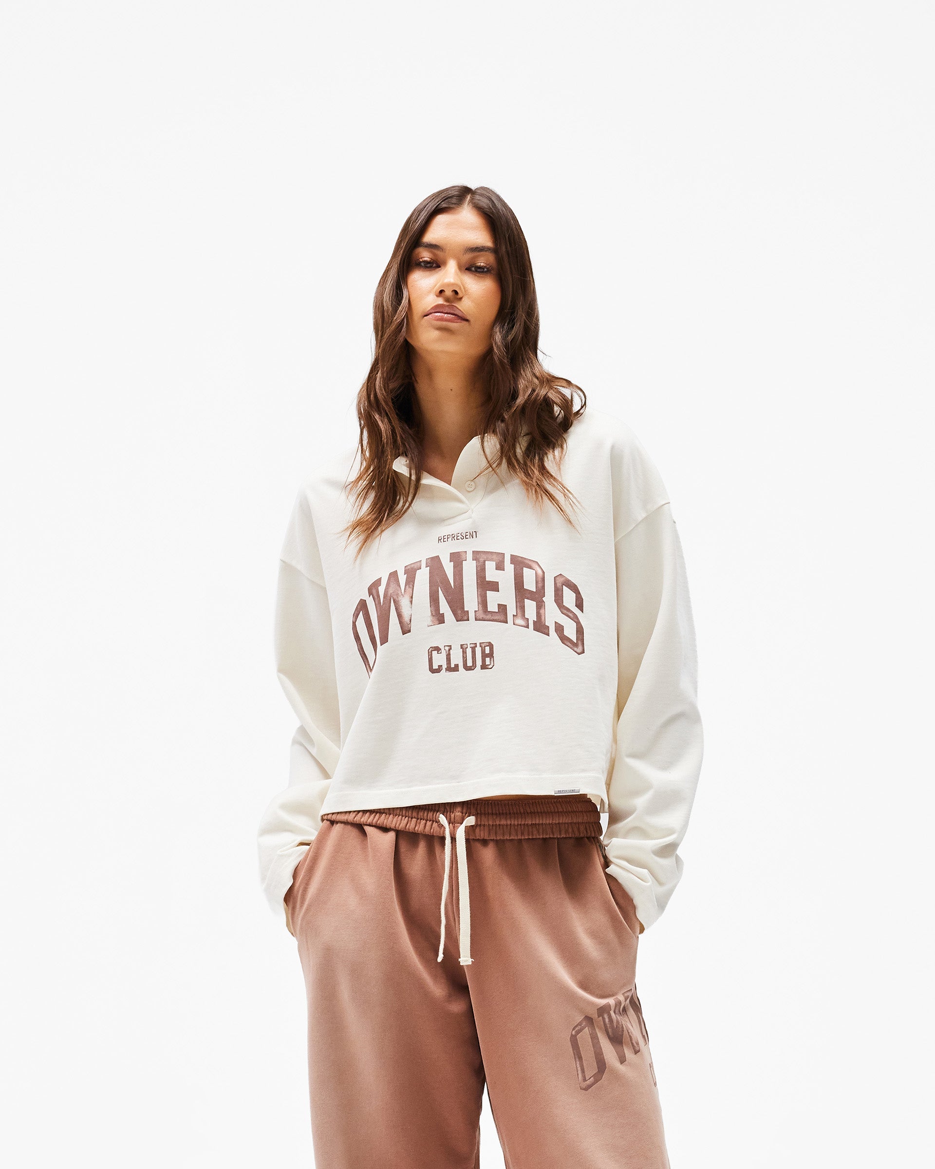 Represent Owners Club Rugby Polo - Chalk