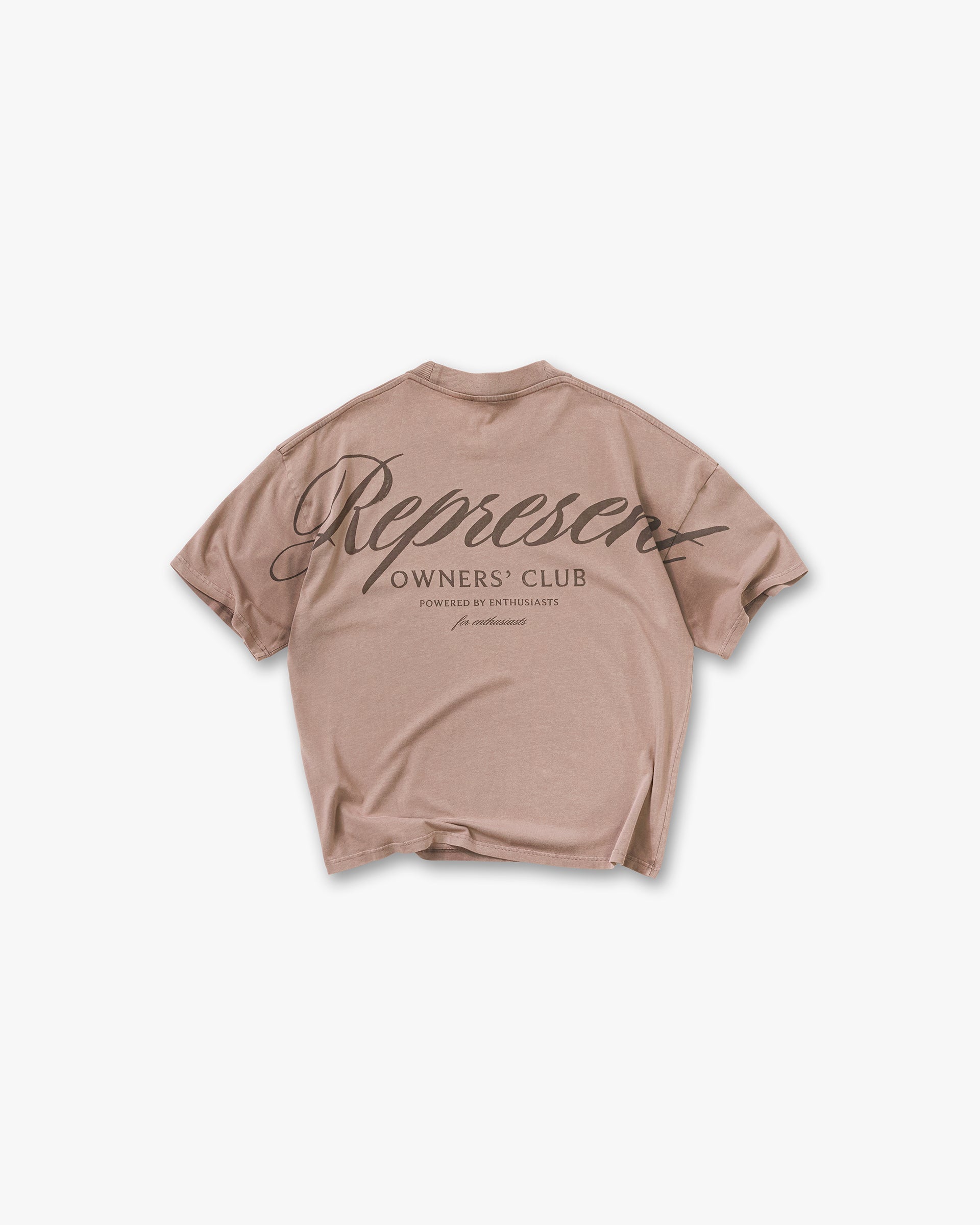 Represent Owners Club Script T-Shirt - Truffle