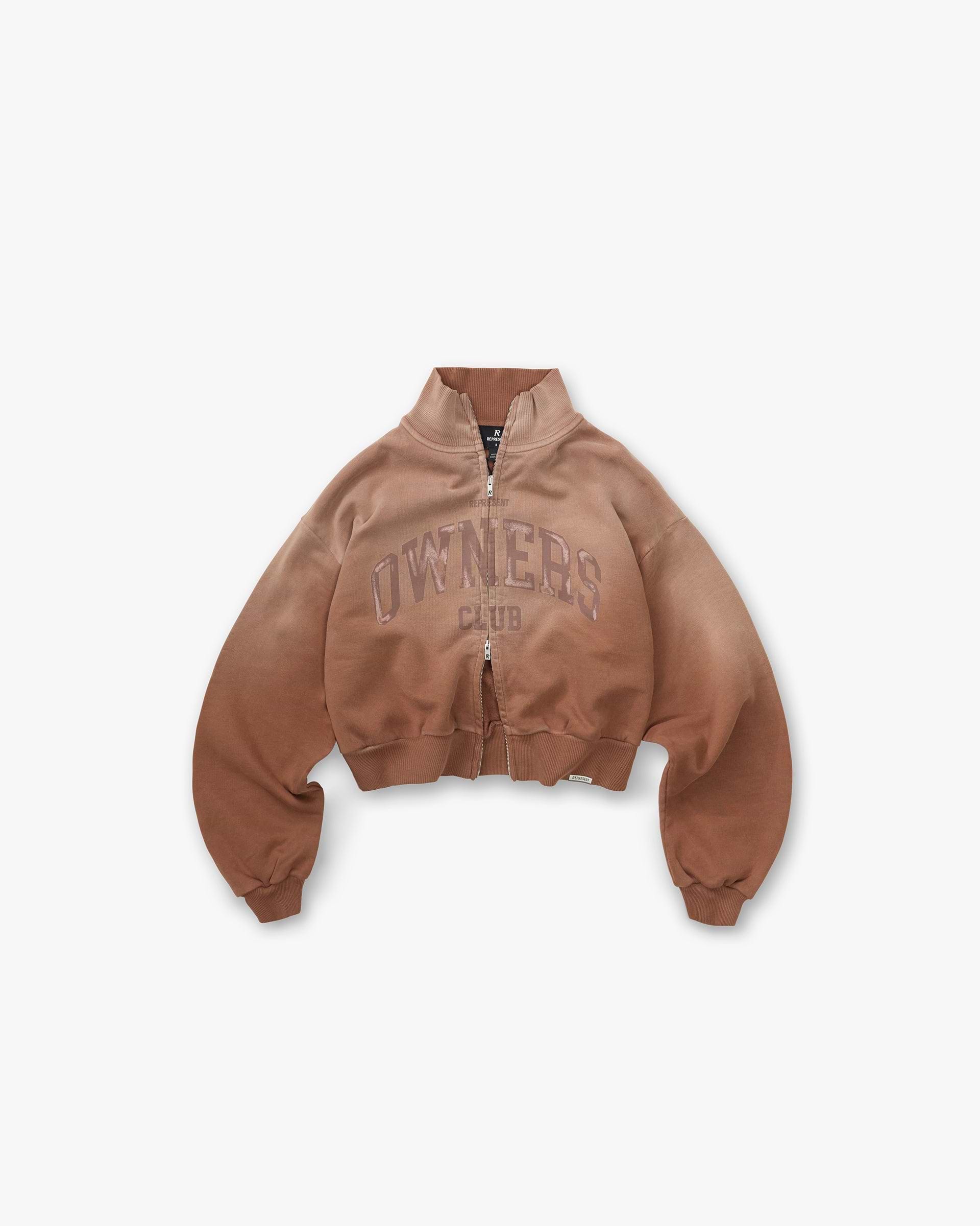 Represent Owners Club Zip Funnel Neck - Sienna