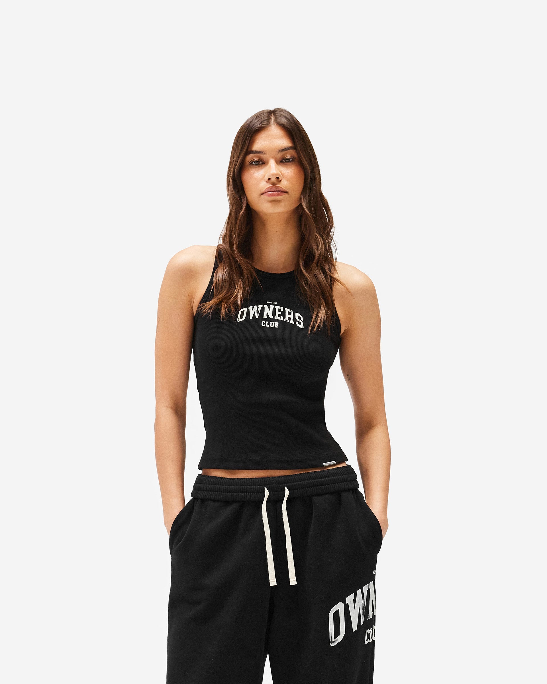 Represent Owners Club Rib Vest - Jet Black