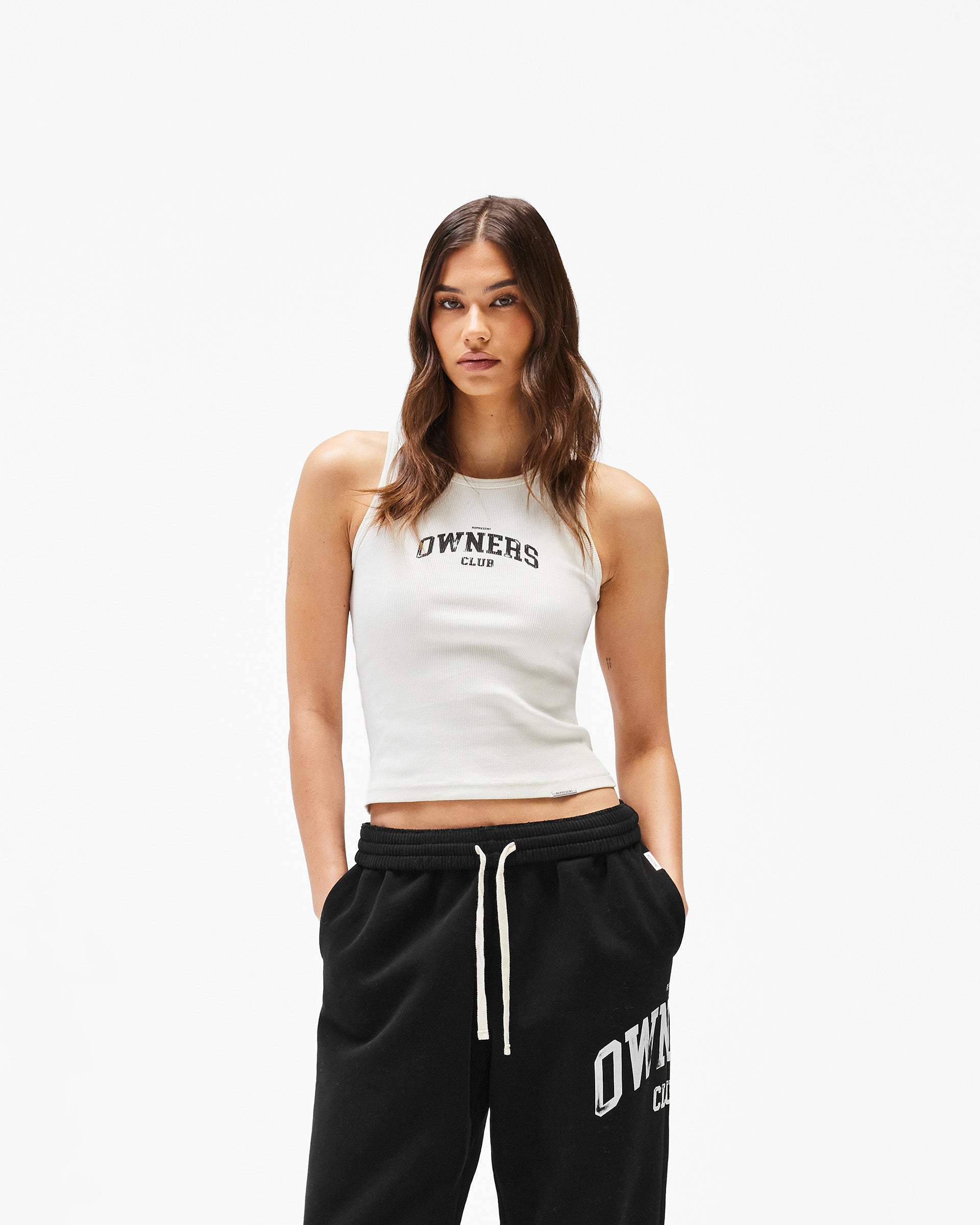 Represent Owners Club Rib Vest - Chalk
