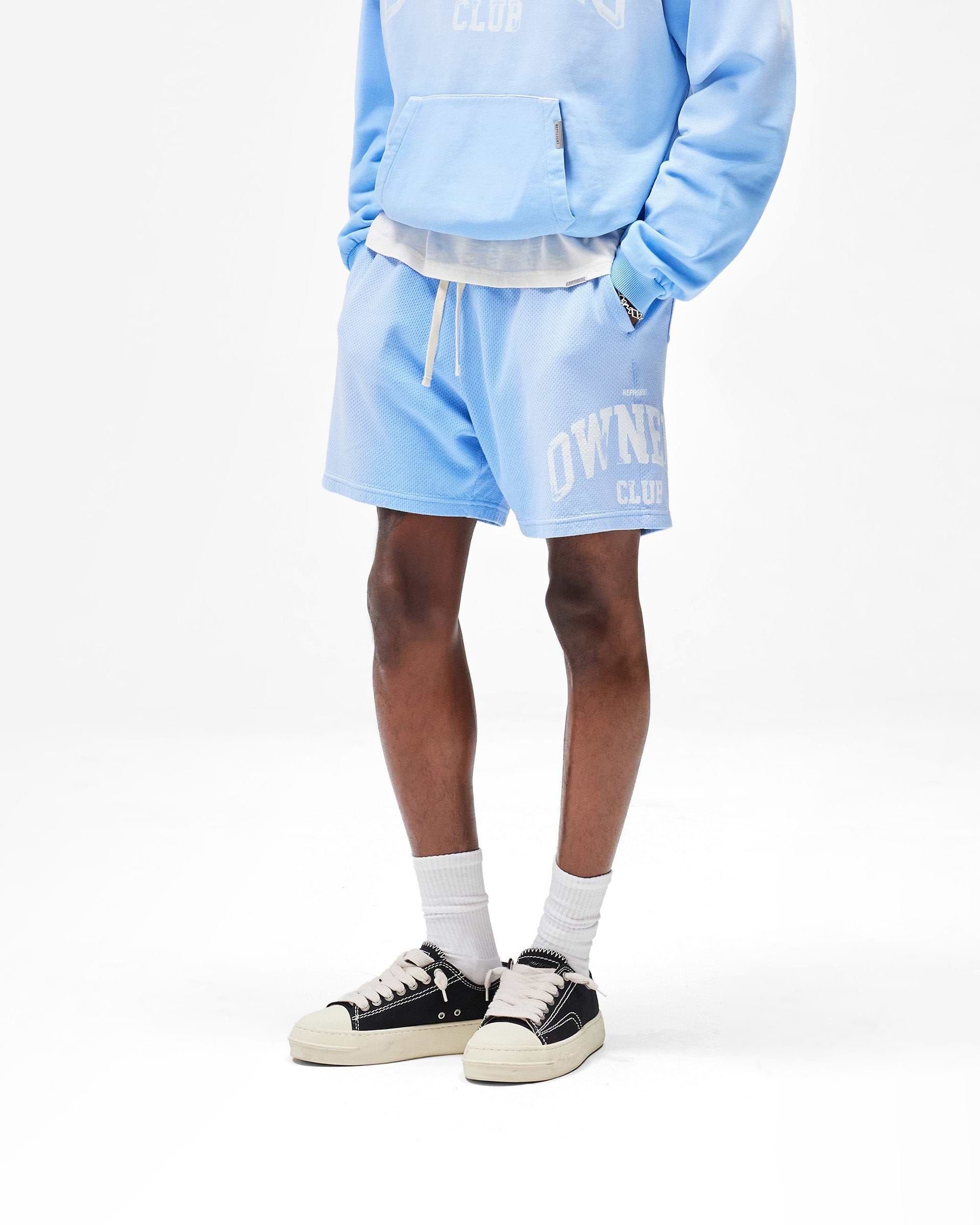 Represent Owners Club Mesh Short - Sky Blue