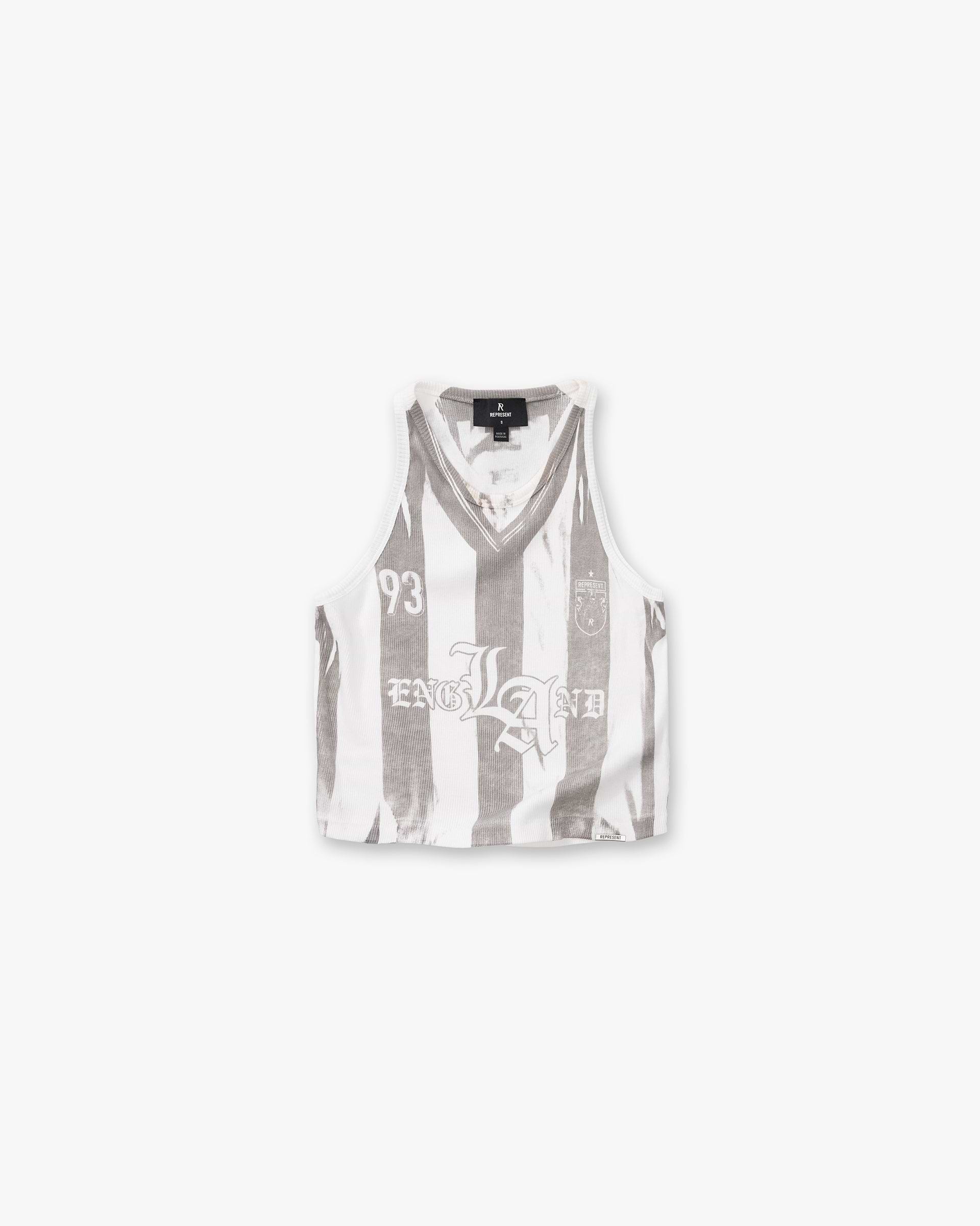 Printed Vest - Flat White