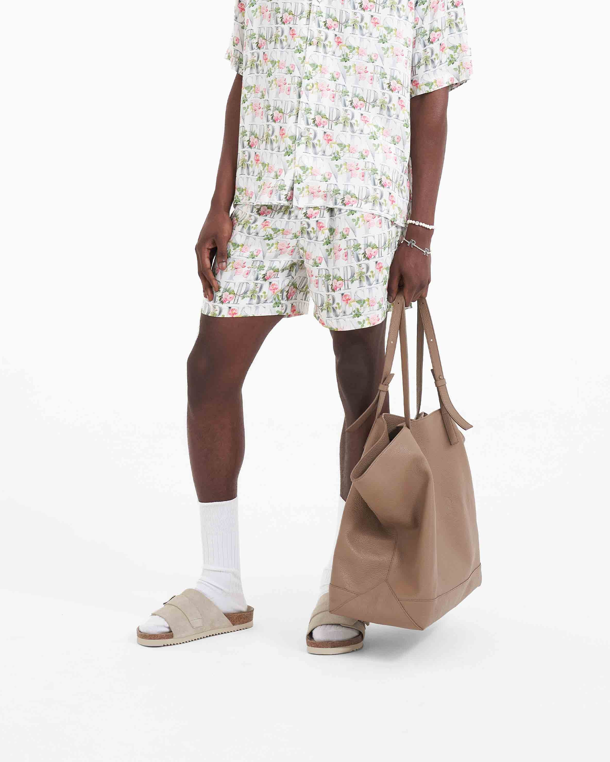 Floral Represent Shorts | Flat White Shorts SC23 | Represent Clo