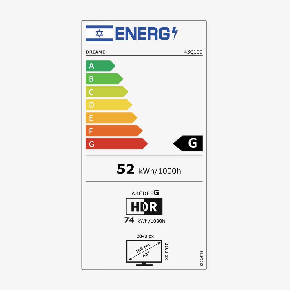 43"Q100 VIVID QLED 4K TV