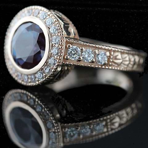 Alexandrite Engagement Ring