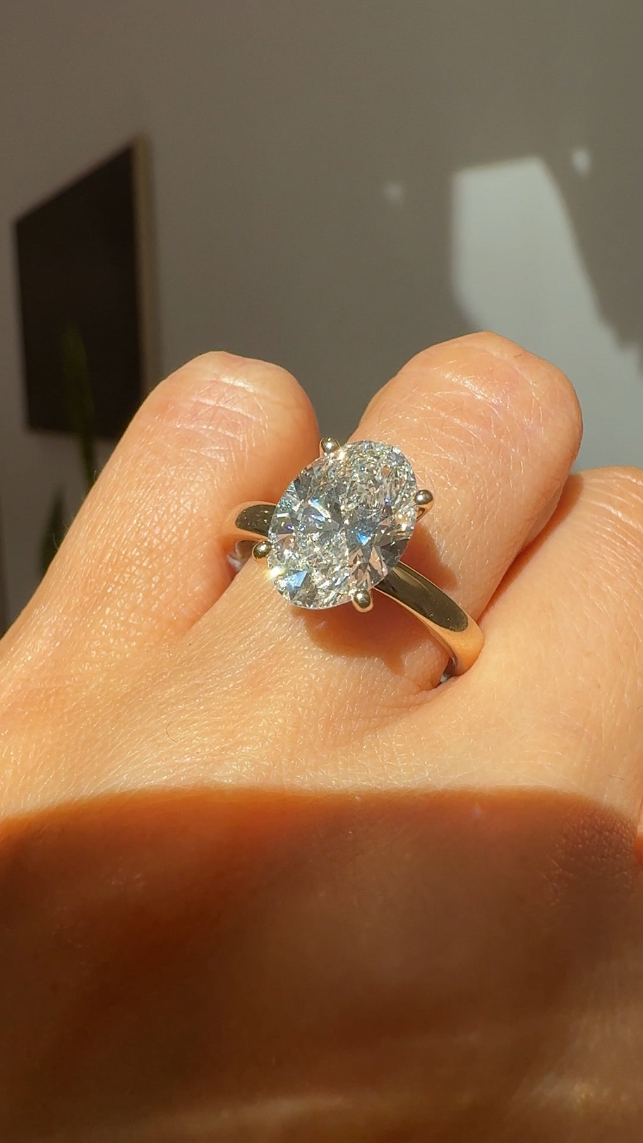 Oval Cut Diamond Ring