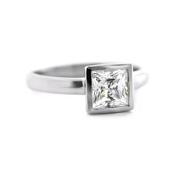 Bizet Solitaire Modern Engagement Ring