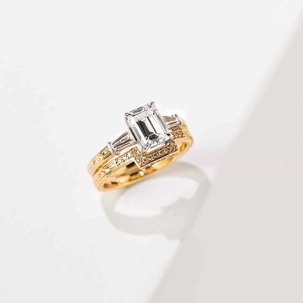 Cherish Three Stone Engagement Ring