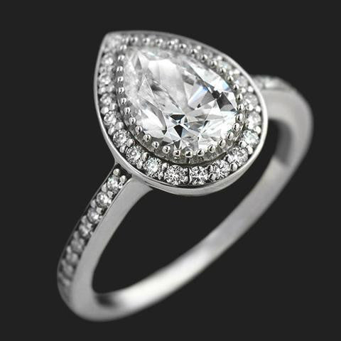Pear Vintage Engagement Ring