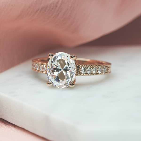 honey vintage engagement ring