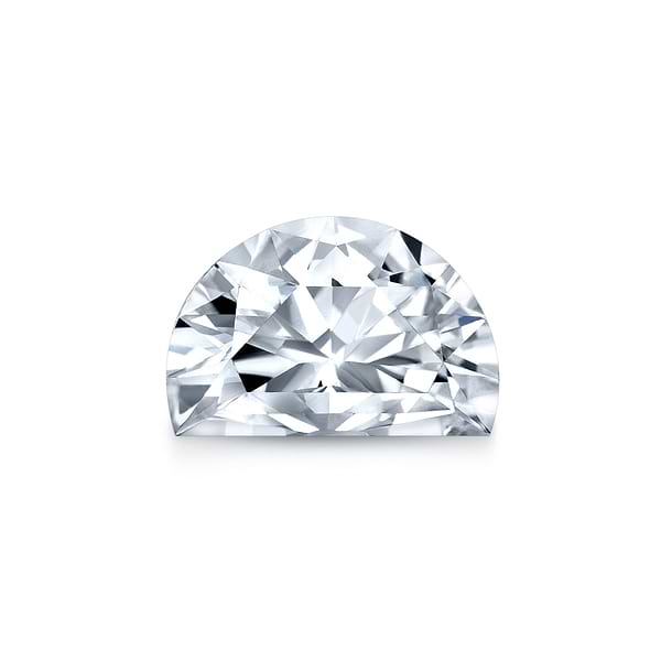 Lab Grown Diamond Half Moon Cut Loose Stone