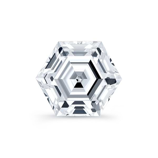 Hexagonal Cut Lab Grown Diamond