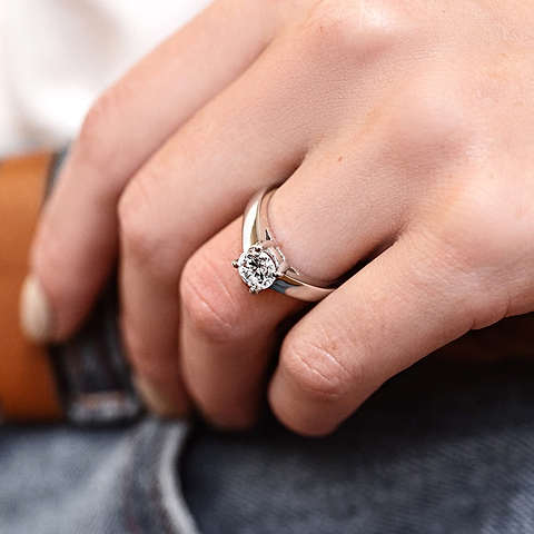 Lucy Solitaire Vintage Engagement Ring