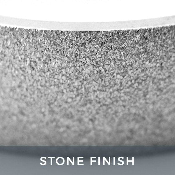 Stone Finish Men's Wedding Band