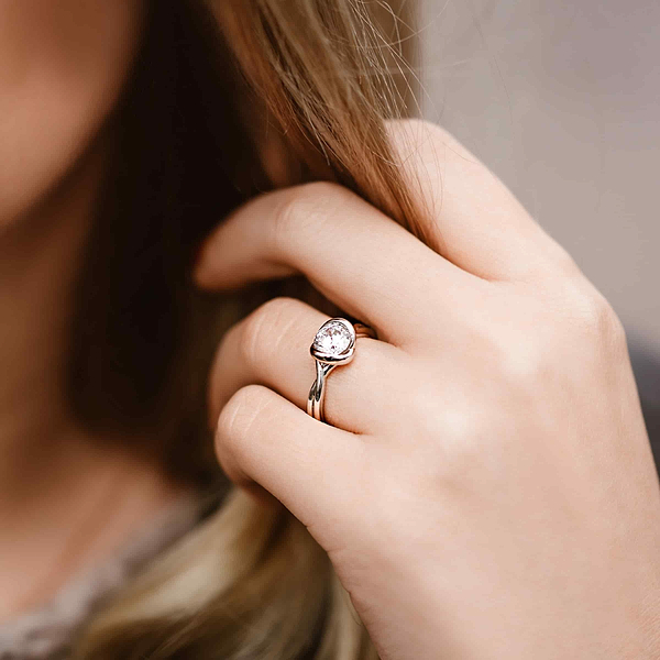 Mod Solitaire Modern Engagement Ring