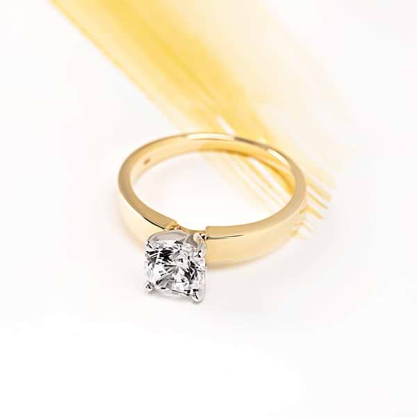 Penny Solitaire Engagement Ring