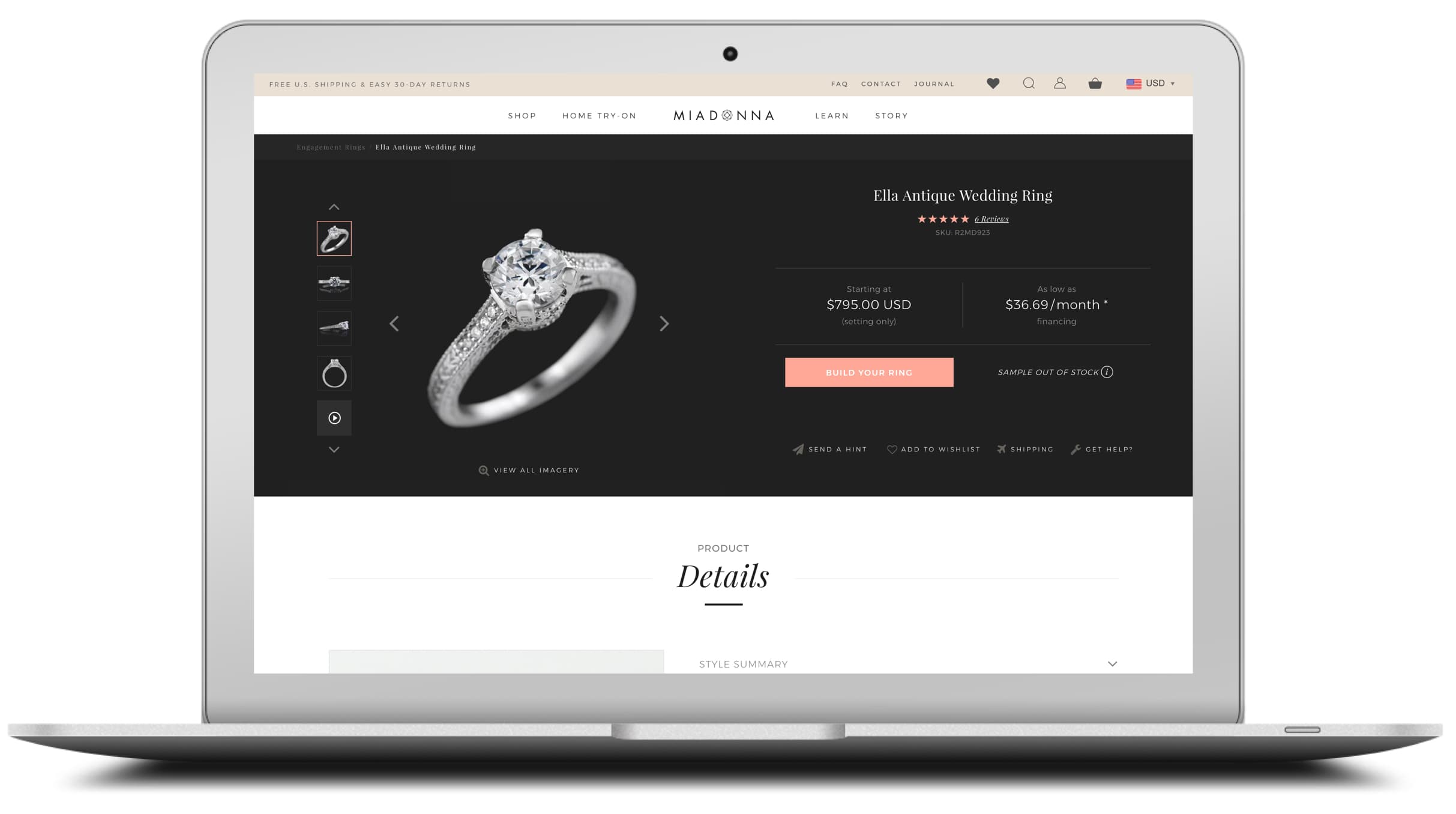 Product Detail Page