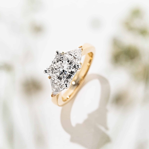 Selma Three Stone Engagement Ring 