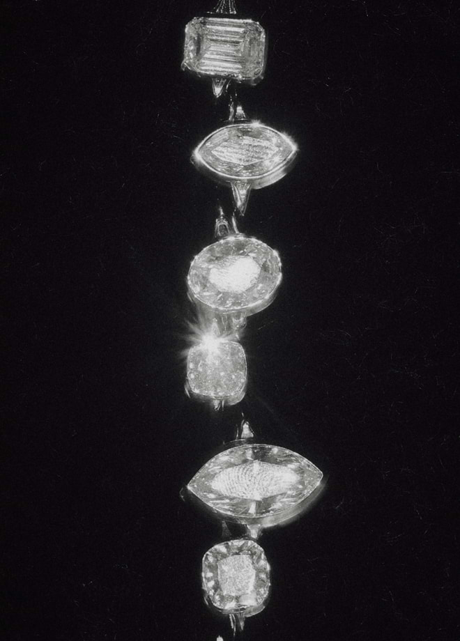 A line of MiaDonna lab-grown diamod engagement rings worn by Stella McCartney at the 2026 Met gala
