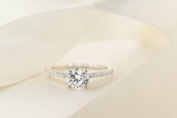 idyllic stackable lab grown diamond engagement ring