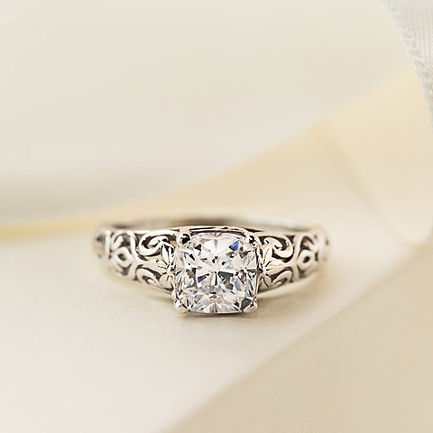 Tory Solitaire Vintage Engagement Ring