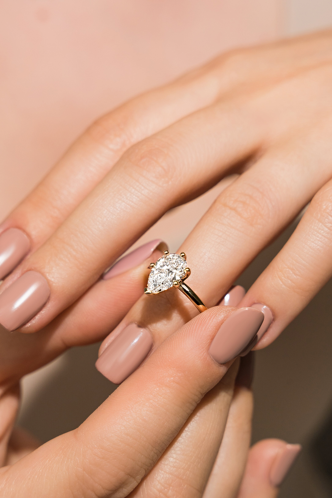 Pear Cut Diamond Ring