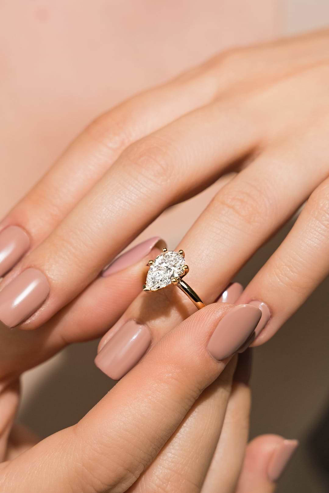 Pear Cut Diamond Ring