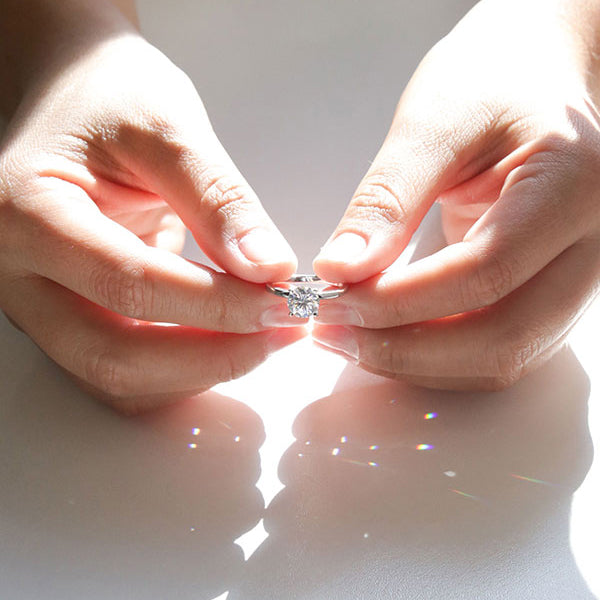 Traditional Solitaire Lab Grown Diamond Engagement Ring