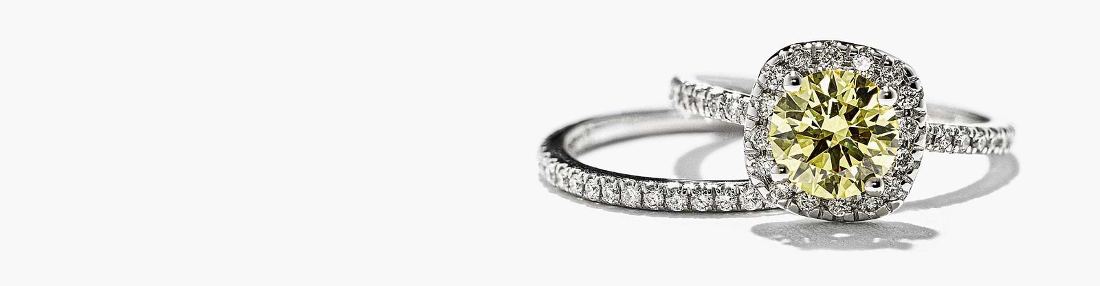 Halo Wedding Ring Sets