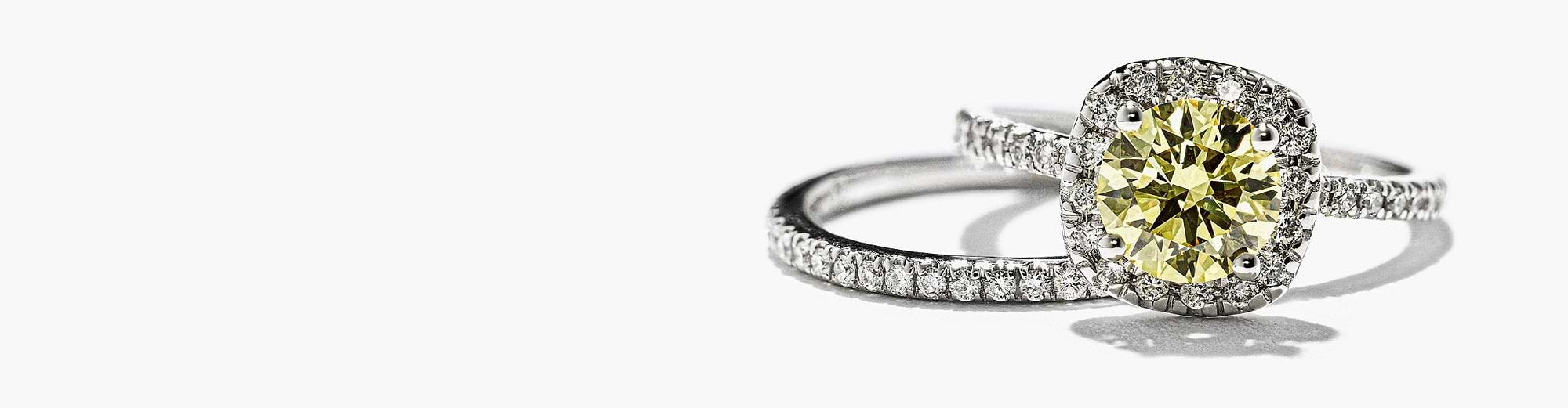 Two Tone Wedding Ring Sets