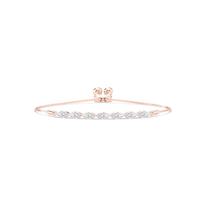 1 ctw Marquise Lab Grown Diamond East West Bolo Bracelet - 7 Inches
