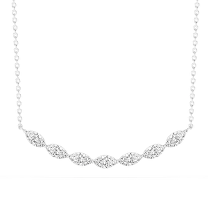 1 ctw Marquise Lab Grown Diamond East West Necklace - 16 to 18 Inches