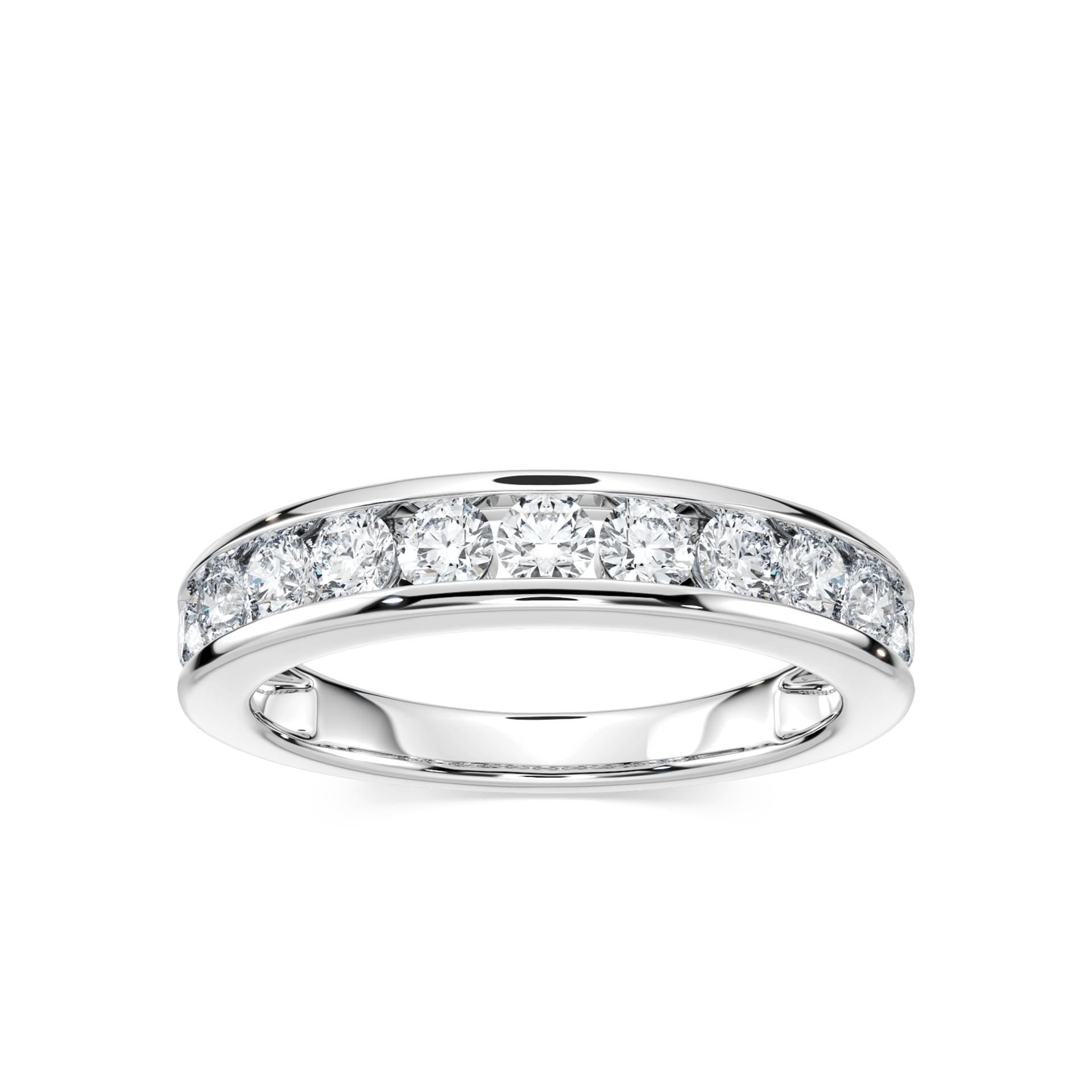 Jace Round Lab Grown Diamond Channel Set Anniversary Band