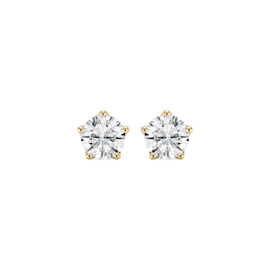 2 ctw Round Lab Grown Diamond 5-Prong Stud Earrings