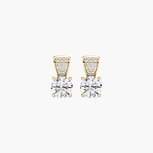 2 ¹⁄₈ ctw Round Lab Grown Diamond Drop Stud Earrings