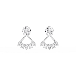 2 ctw Round, Pear and Emerald Lab Grown Diamond Studs and Multi-Stone Jacket Set