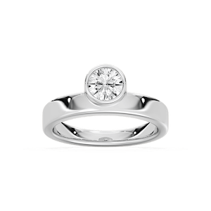 3/4 ctw Round Lab Grown Diamond Bezel Ring