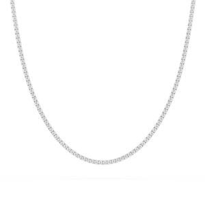 5 ctw Round Lab Grown Diamond Classic Box Tennis Necklace – 14 1/2 inches