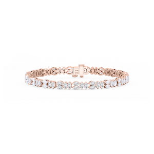 6 ctw Marquise Lab Grown Diamond Alternating Bracelet  - 7 Inches